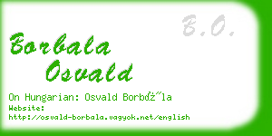 borbala osvald business card